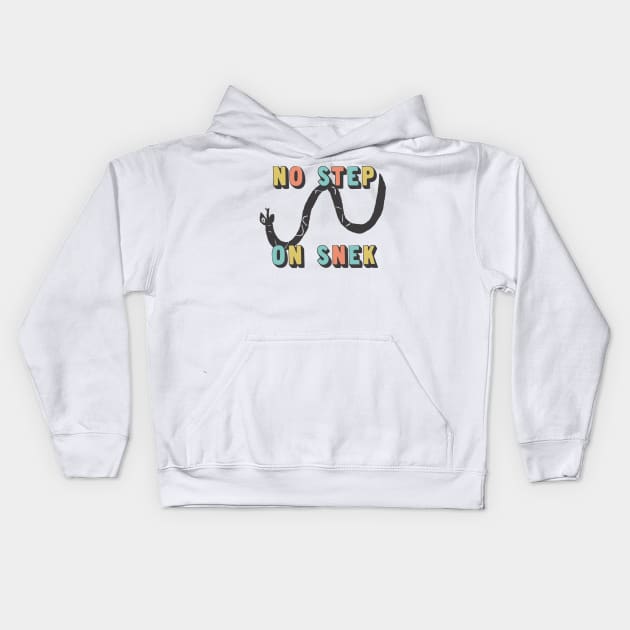 No Step On Snek! No! Kids Hoodie by DankFutura